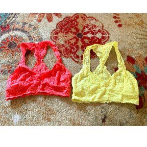 Free People | Lace Bralettes Bundle of 2